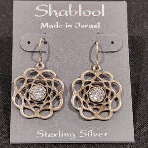 Vintage Shablool Sterling Silver Earrings